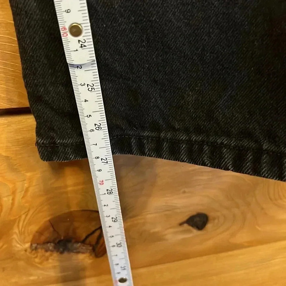 Revice Denim 90s Joey black wash women’s jeans 30 twisted crossover‎ button fly - Picture 5 of 10